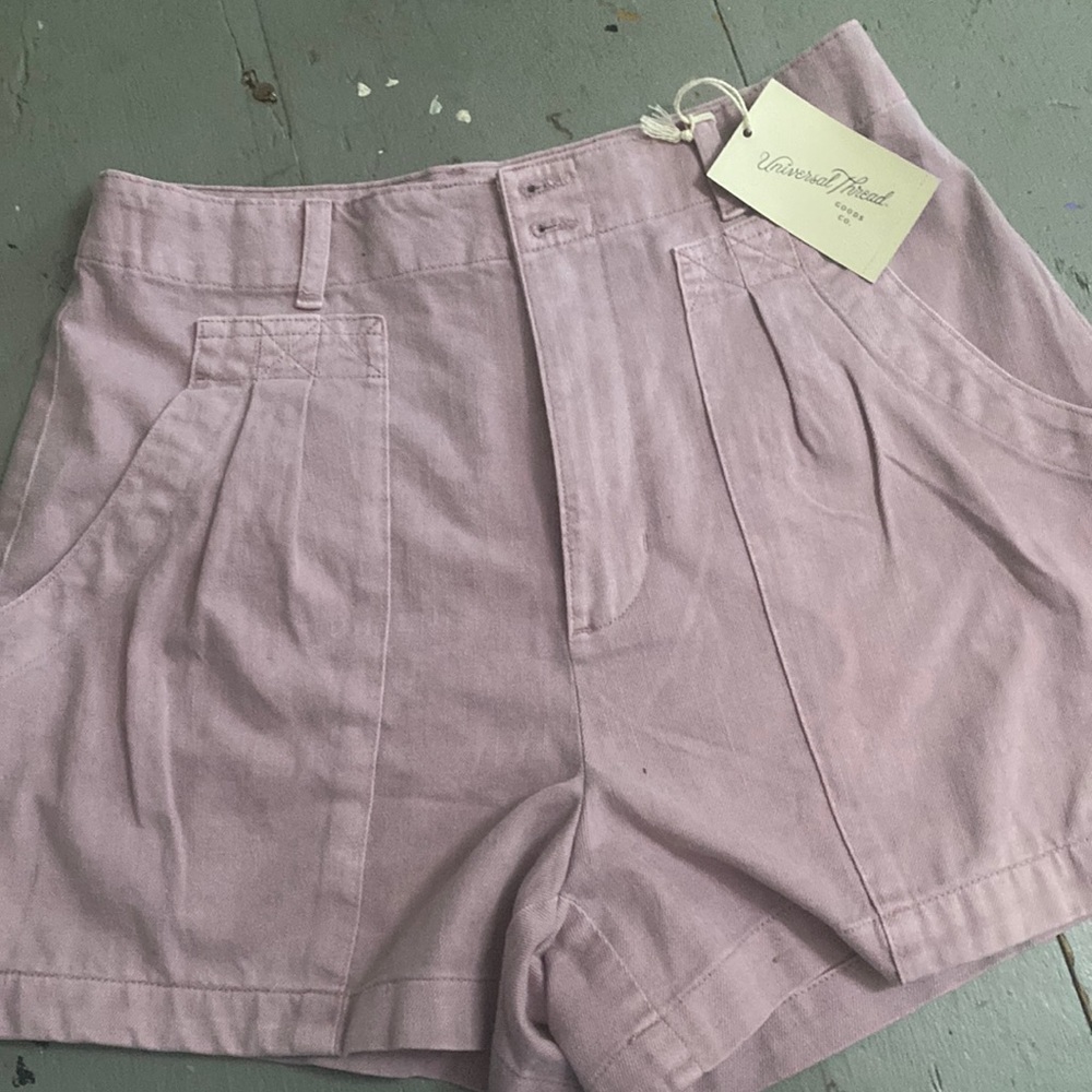 COPY - size 6 purple universal thread target paper bag shorts